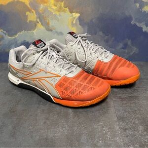 Reebok Crossfit Training Shoes Men's Grey/Orange Size 13
